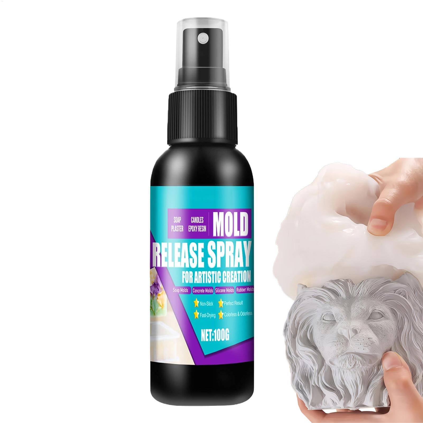 Release Spray Silicone - モールドリリーススプレー 100 グラム樹脂エポキシキャンドル石鹸作り用ノンスティック剤シリコーンモールド用粘着防止潤滑剤クラフト用品