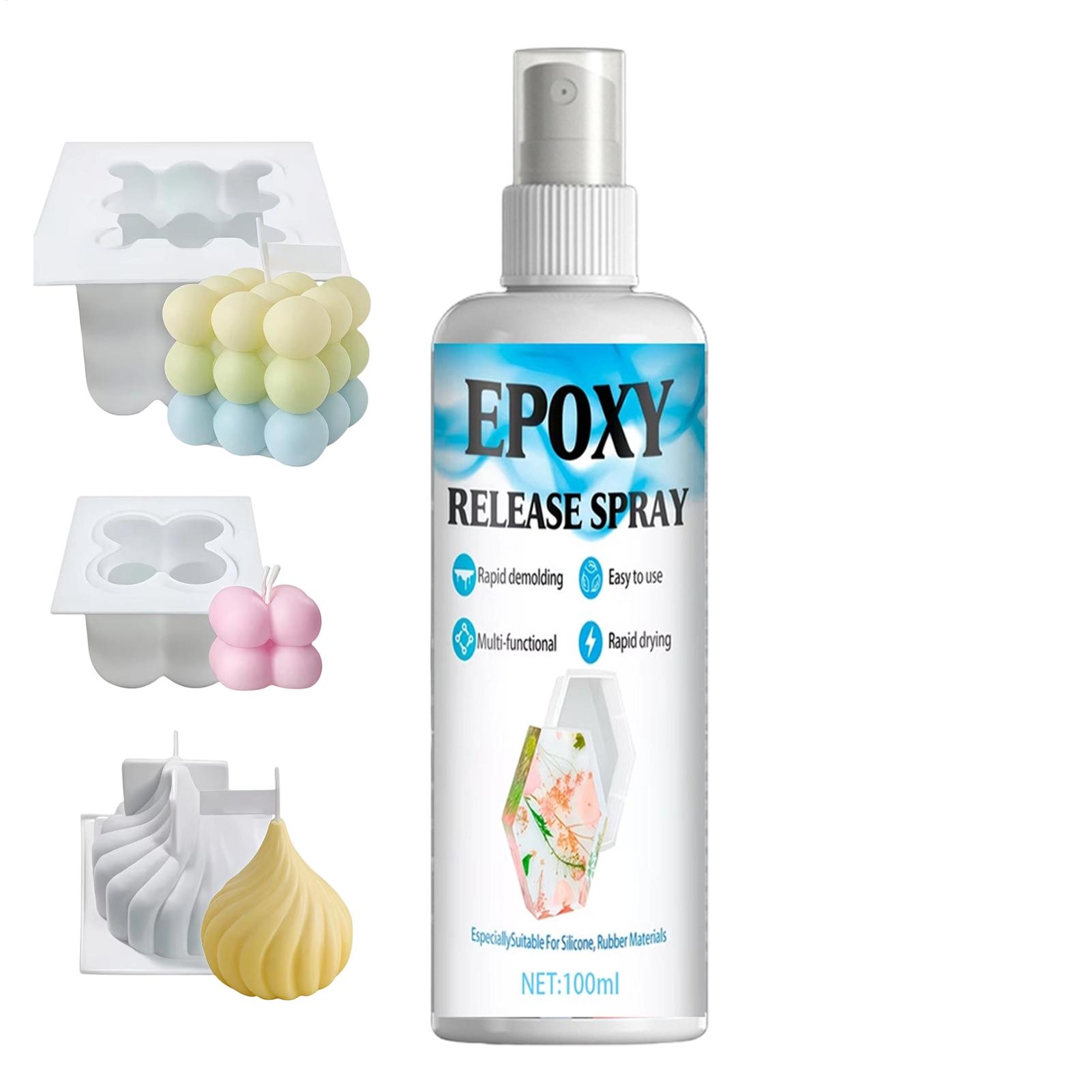 Release Spray Silicone - 100ml シリコーンモールドリリーススプレー キャンドル作り用 エポキシグレードのシリコーン系剤 簡単に洗浄可能 工芸品アートプロジェクト用