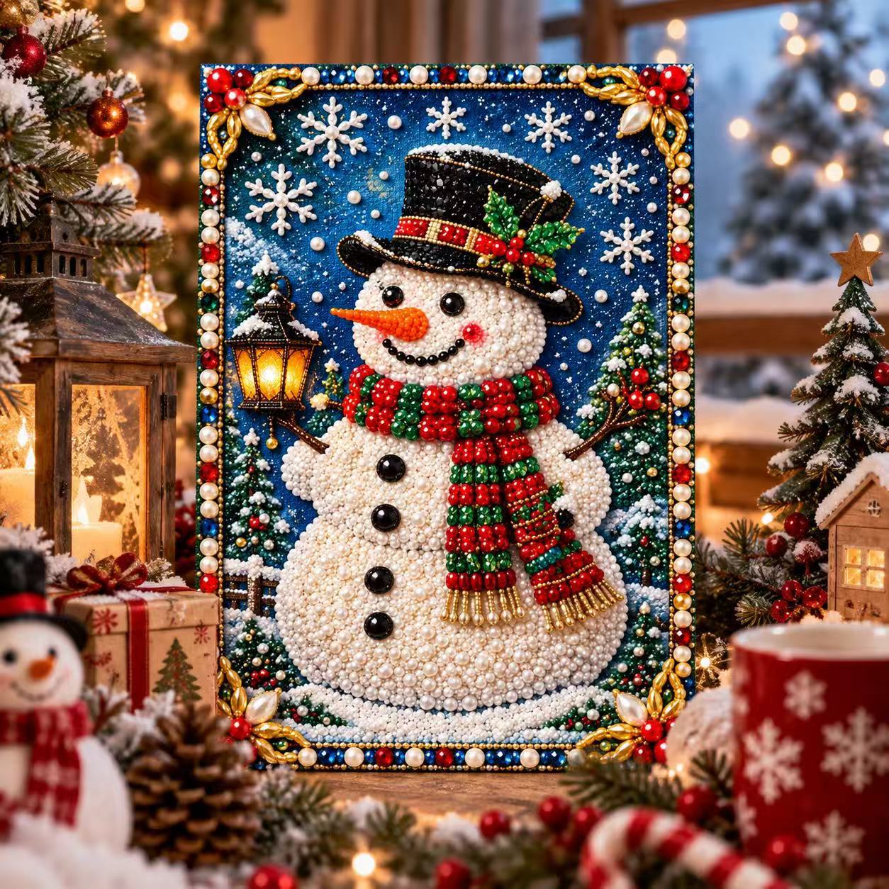 クリスマスDIYパールペイントキット、クリスマスパールペイン - Resin Art Wallpaper のレビューと価格