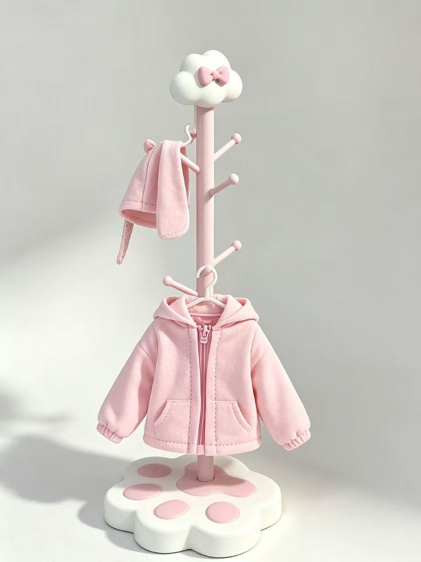 かわいいInsCatパウベースの自立型韓国風洋服ラック、ドー - Resin Art Baby のレビューと価格