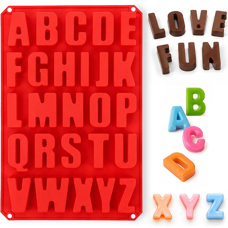 アルファベットの文字型シリコンキャンドルモールド、26種類の - Resin Art Alphabet のレビューと価格